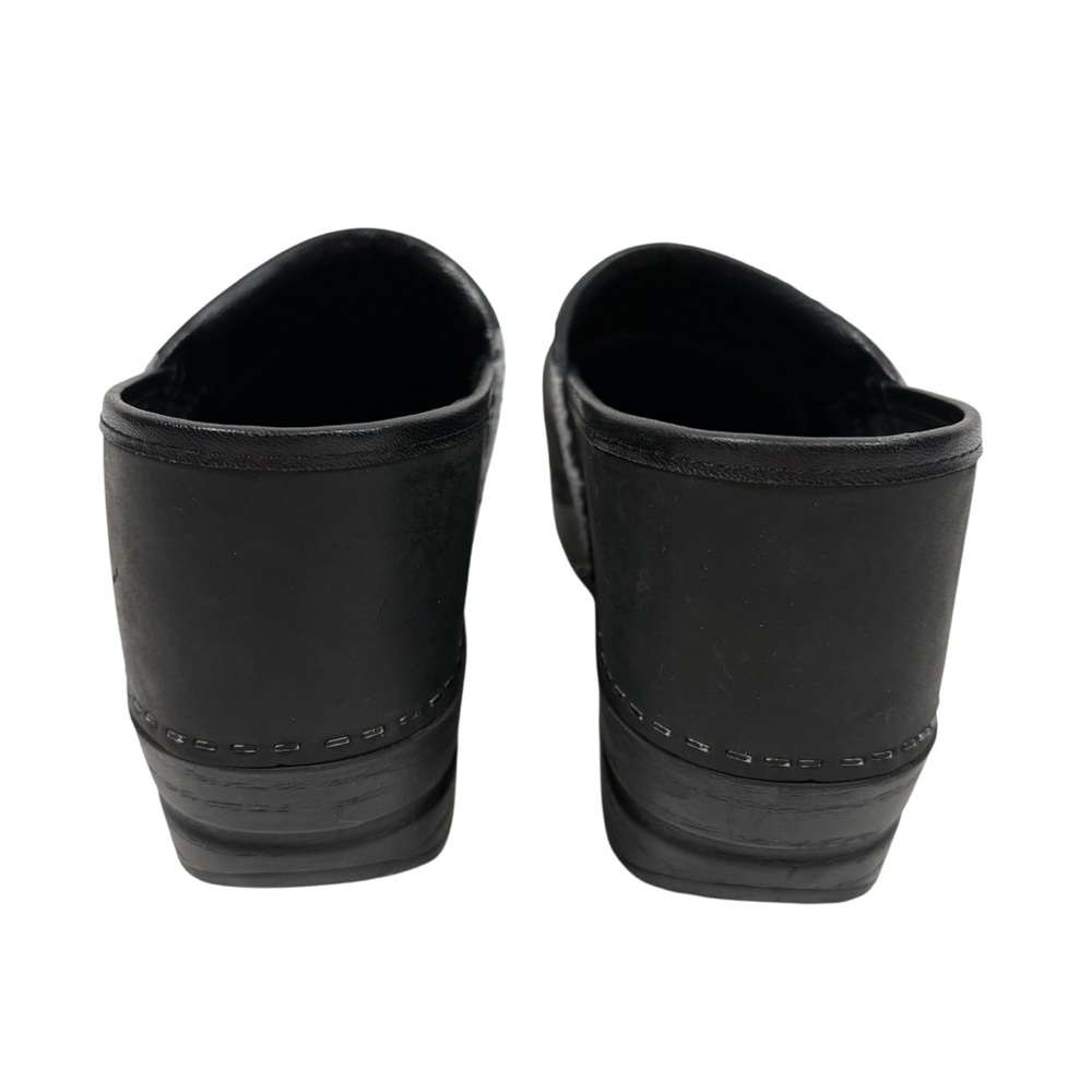 Dansko 40 Womens Solid Black Slip On Clogs Career Work Office Comfort Nurse Shoe - Picture 4 of 10